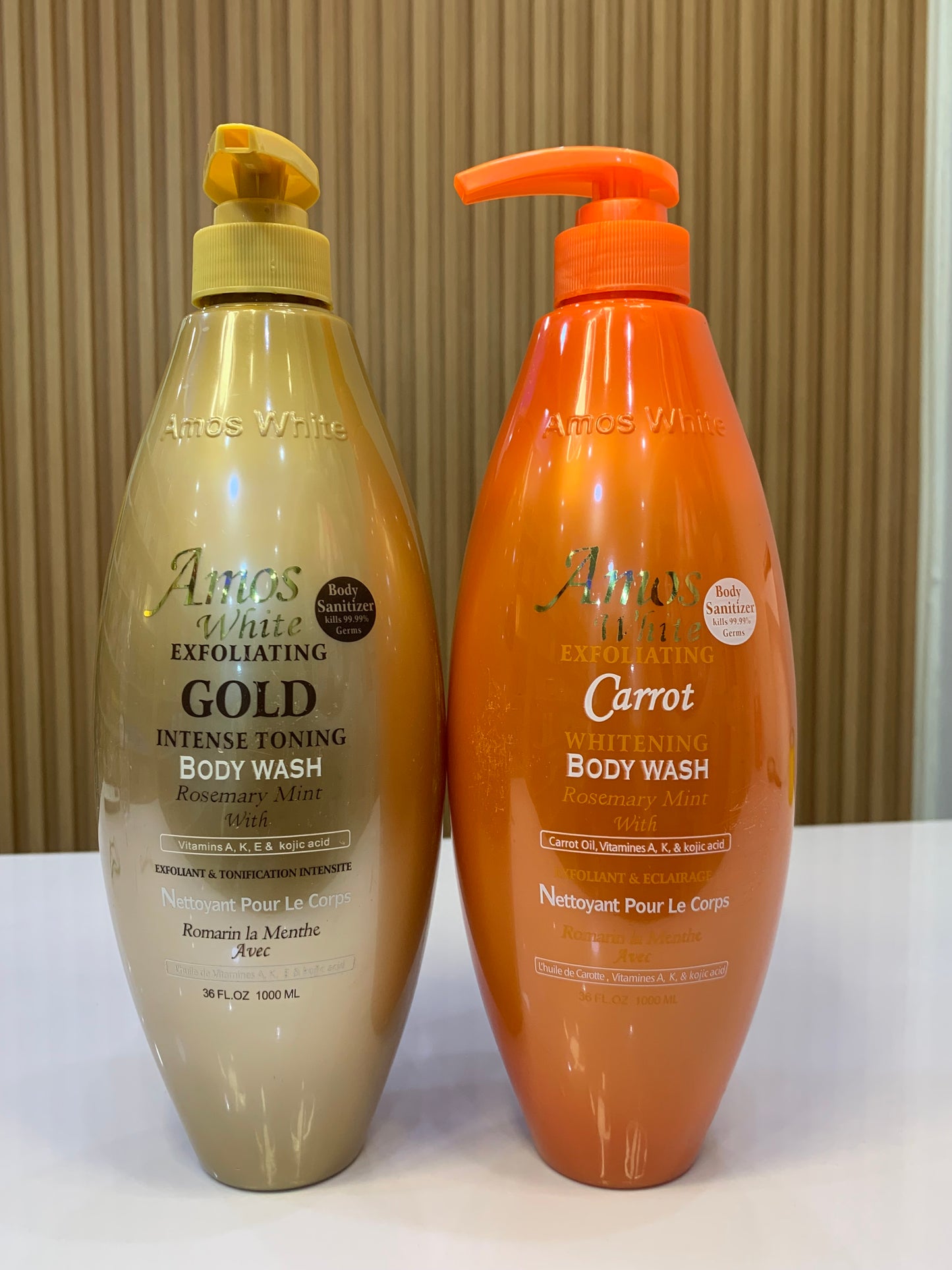 Amos White Exfoliating Body Wash