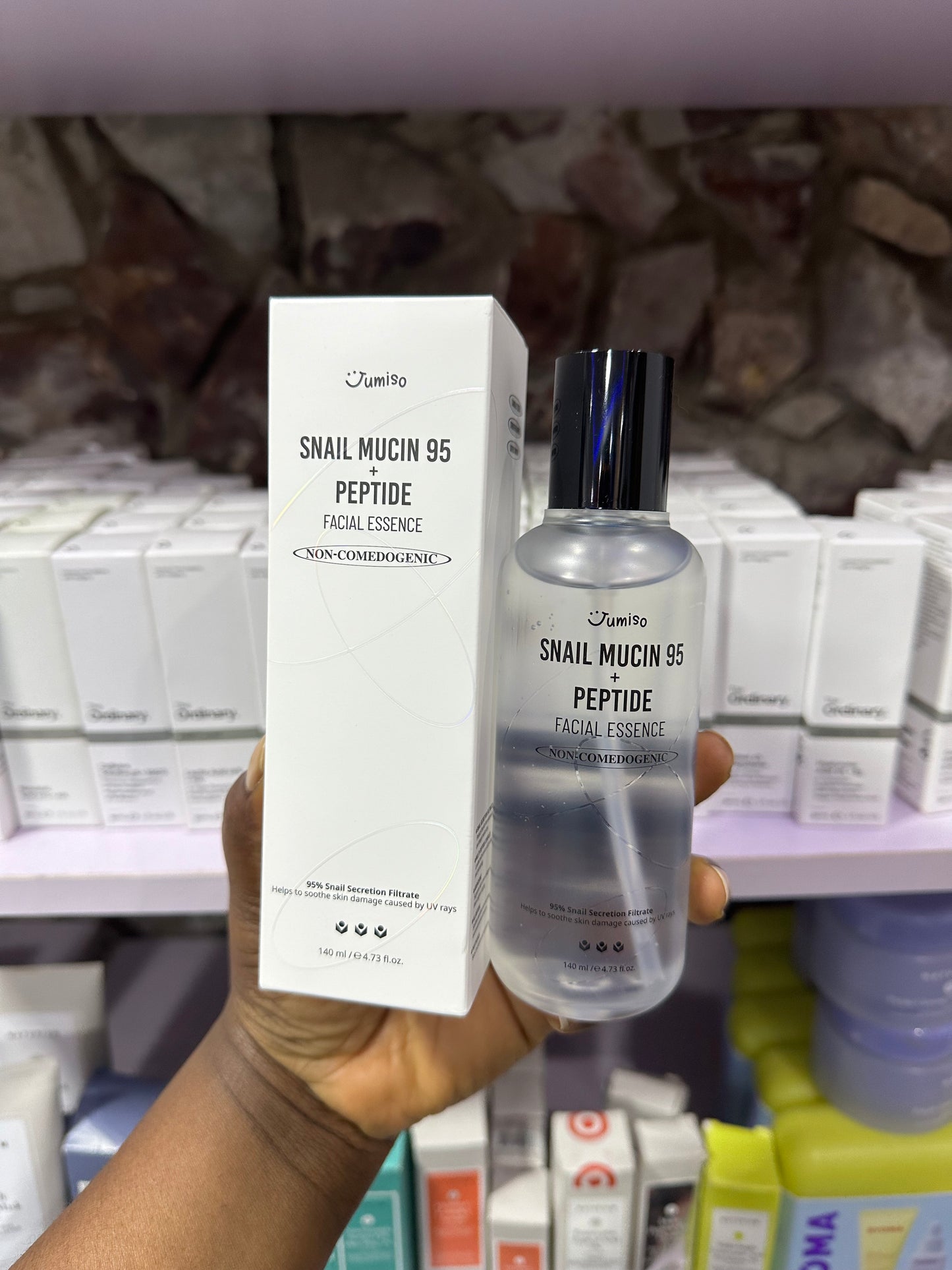 Jumiso Snail Mucin 95 Peptide Facial Essence available.