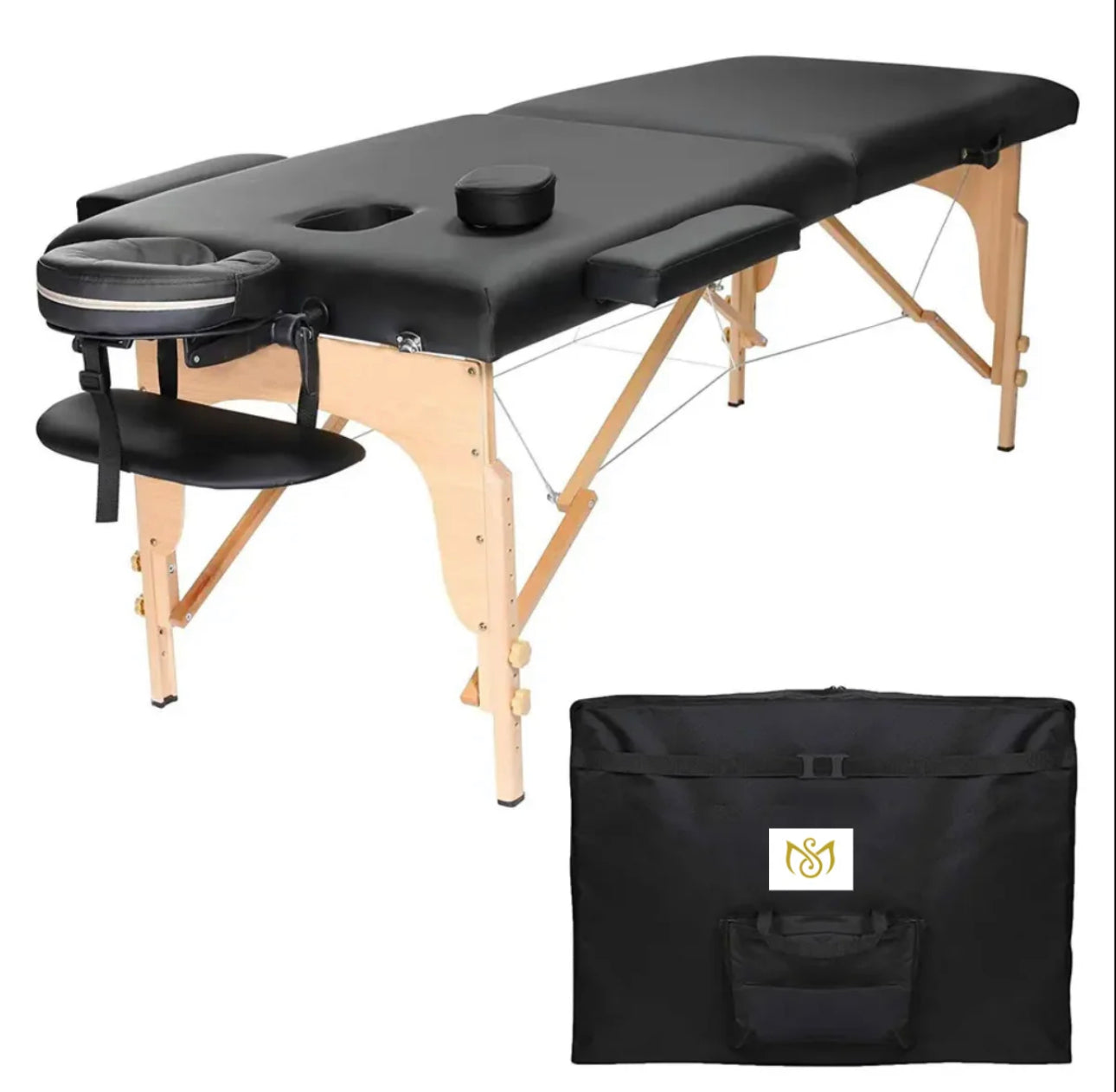 Spa Bed With Wooden Legs