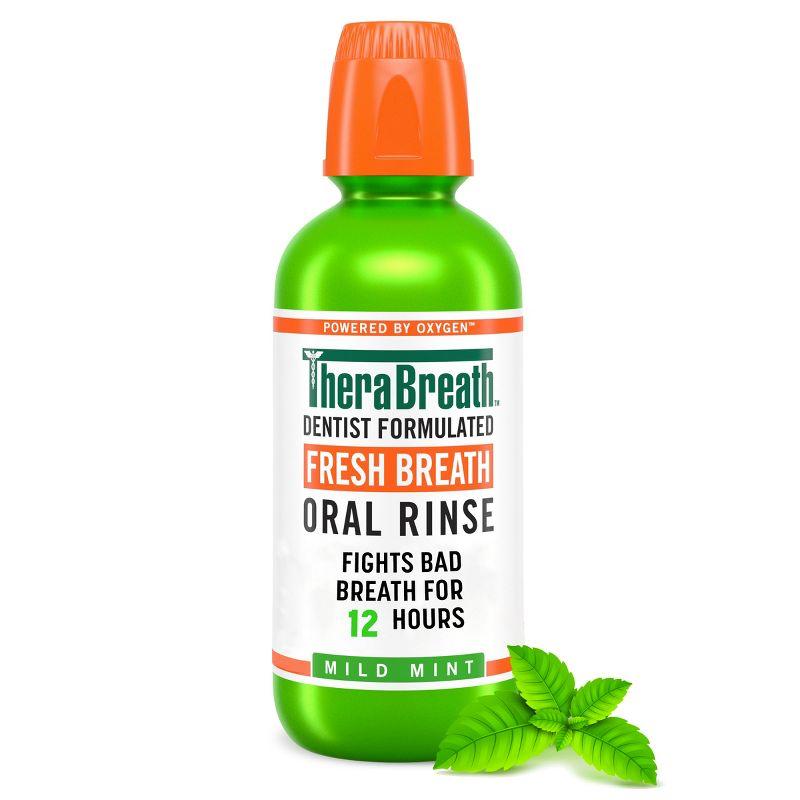 THERABREATH Fresh Breath Oral Rinse-MILD MINT