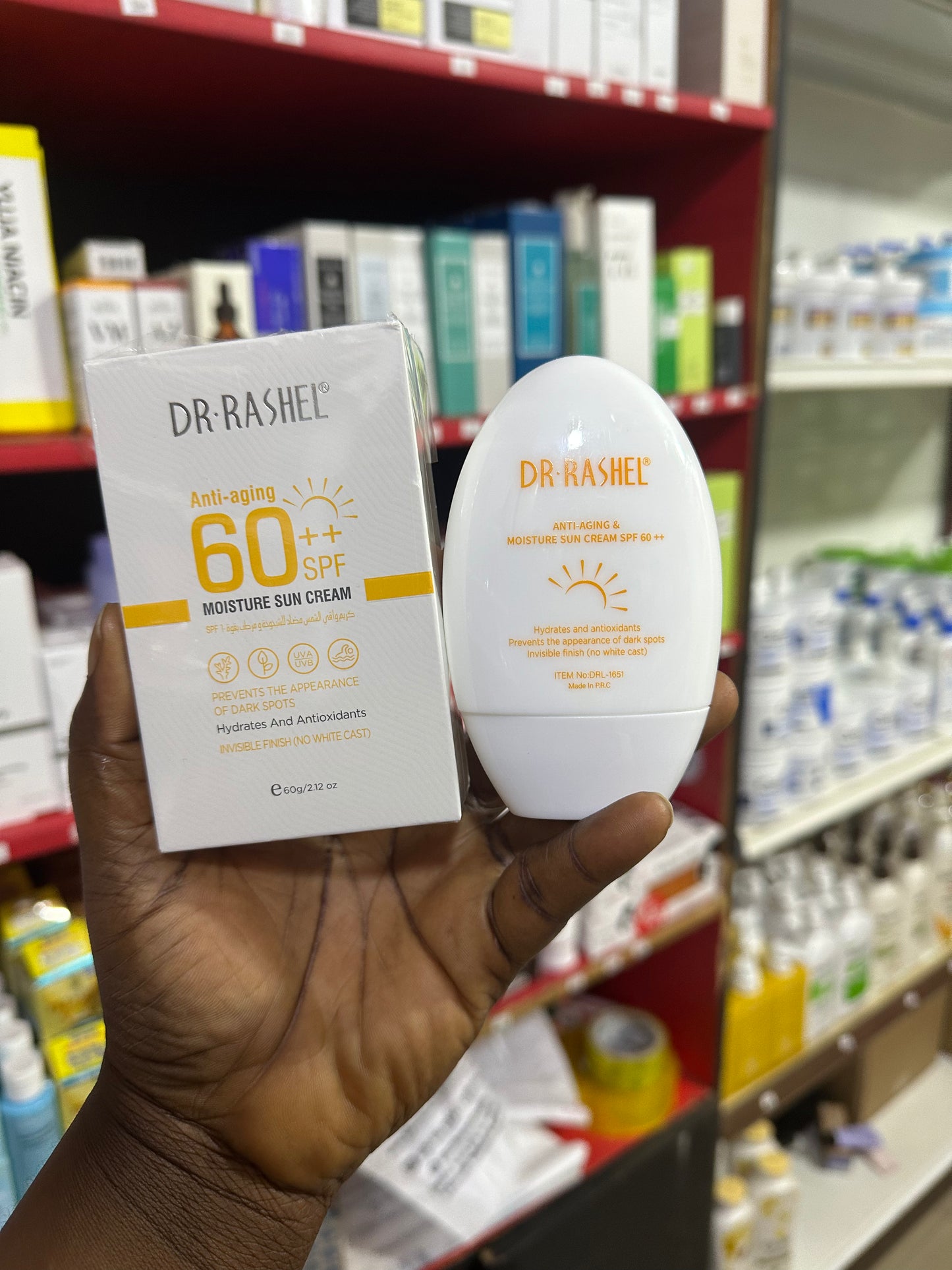 Dr. Rashel ANTI-AGING & MOISTURE SUN CREAM SPF 60++ -