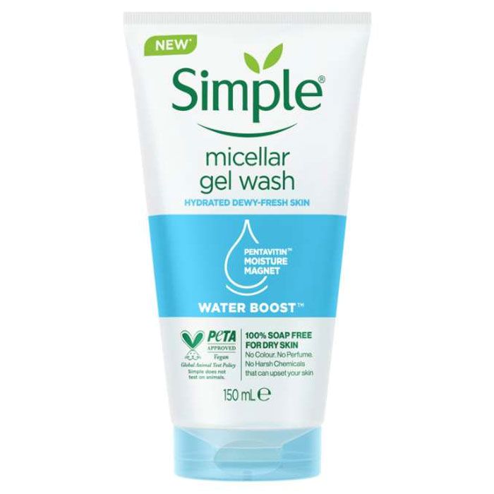 Simple Water Boost Micellar Facial Gel Wash
