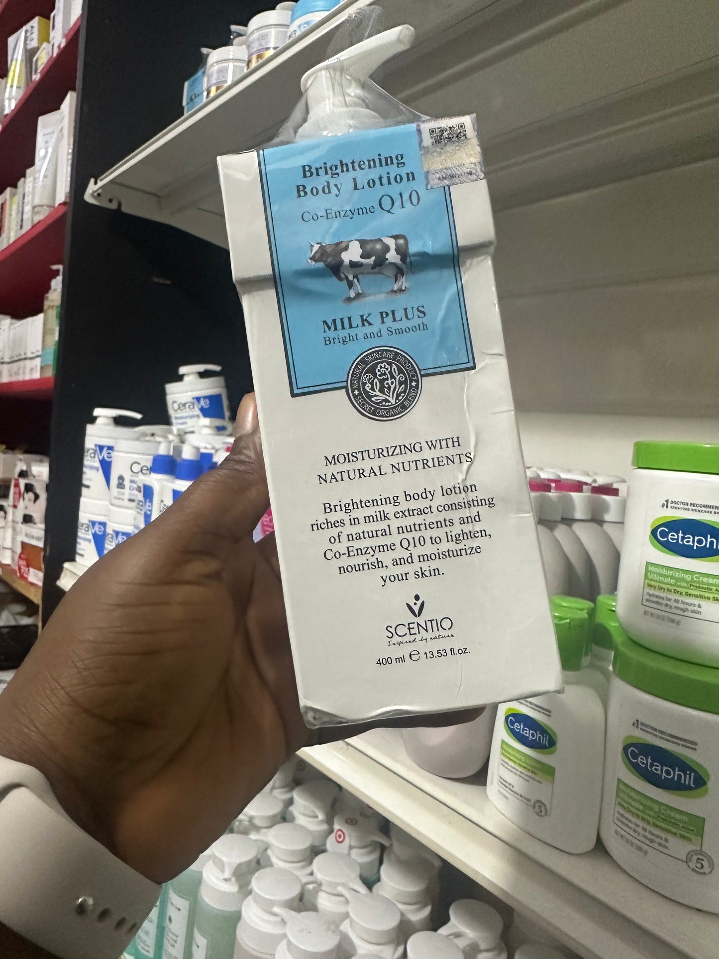 Scentio Milk Plus Brightening Q10 Body Lotion 400ml