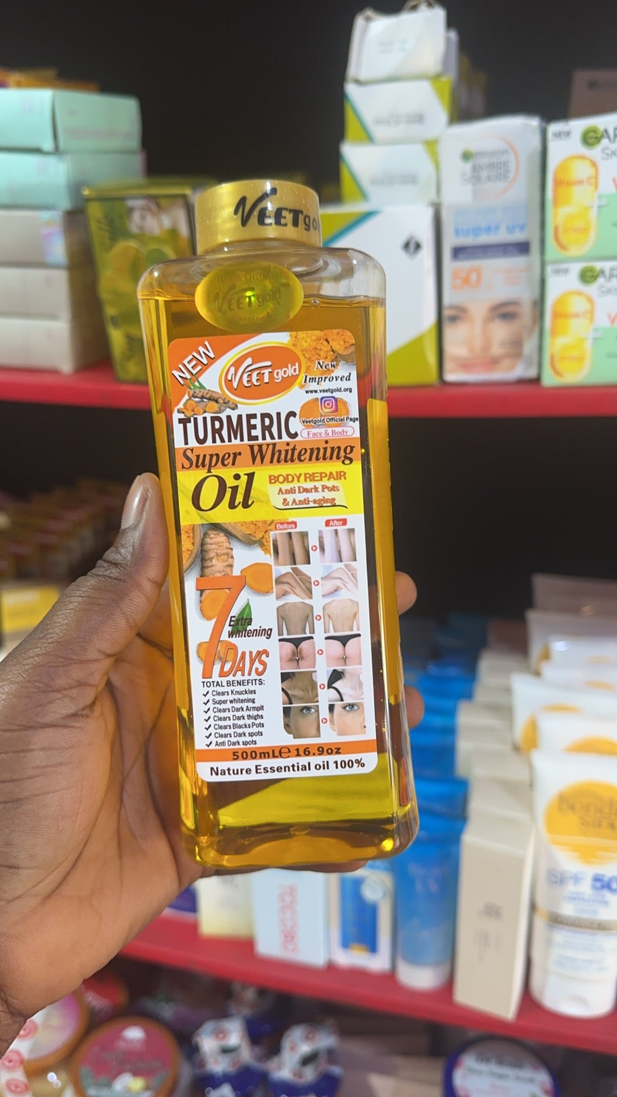 Veet Gold Tumeric Whitening Body Oil