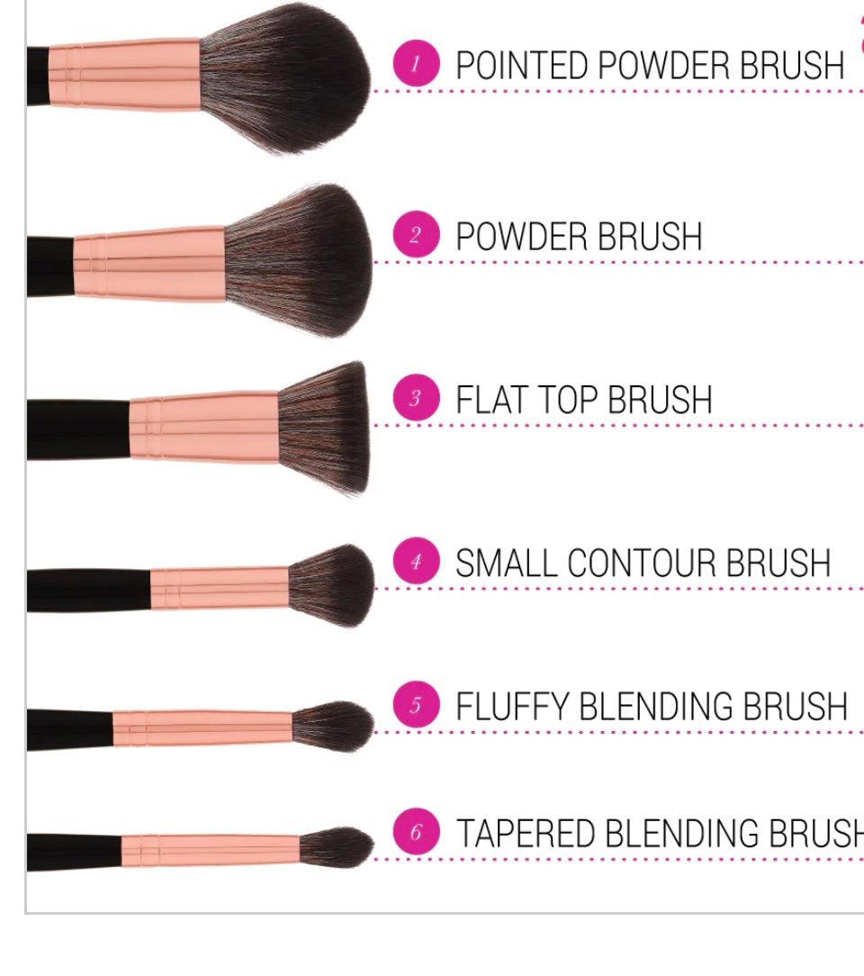 Bh Cosmetics Signature Rose Gold Brush Set