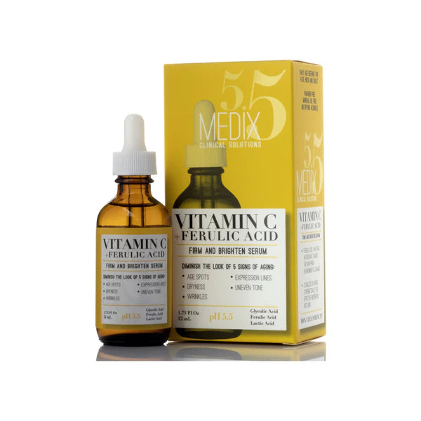 Medix 5.5 Vitamin C Serum with Glycolic Acid, Ferulic Acid and Lactic Acid.