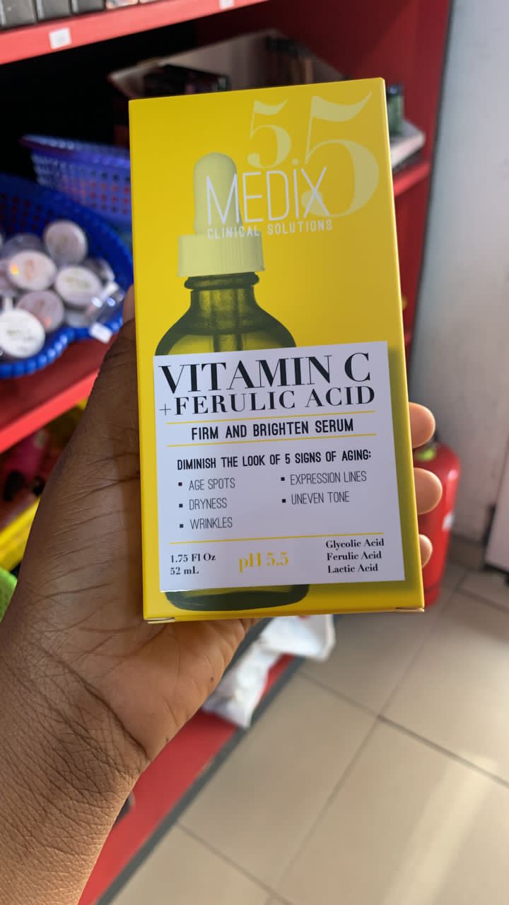 Medix 5.5 Vitamin C Serum with Glycolic Acid, Ferulic Acid and Lactic Acid.