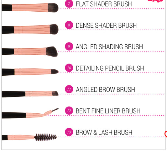 Bh Cosmetics Signature Rose Gold Brush Set