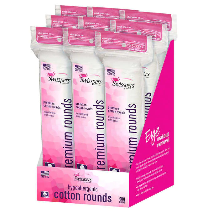 Swisspers Cotton Rounds 100pcs