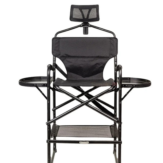 Double Tray Makeup Chair with Headrest