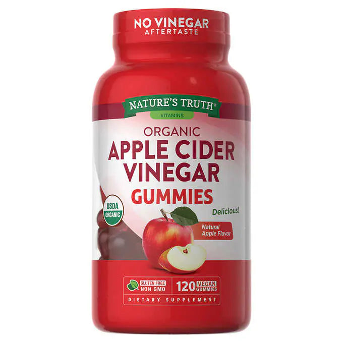 Nature's Truth USDA Organic Apple Cider Vinegar 500 mg., 120 Gummies