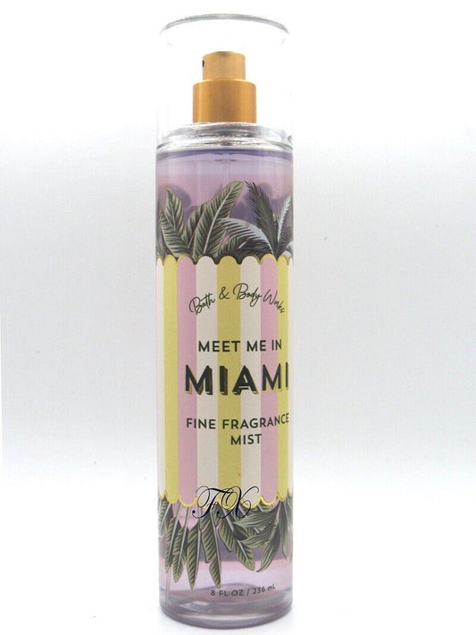 BATH & BODY WORKS MEET ME IN MIAMI FRAGRANCE BODY MIST