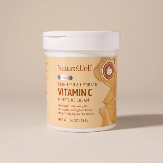 NatureWell Vitamin C Brightening Moisture Cream for Face & Body-16 oz