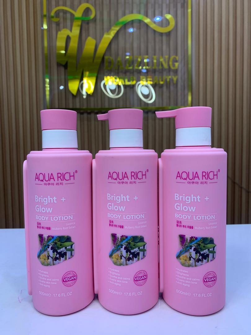 Aqua Rich Bright and Glow – Dazzlin World Beauty