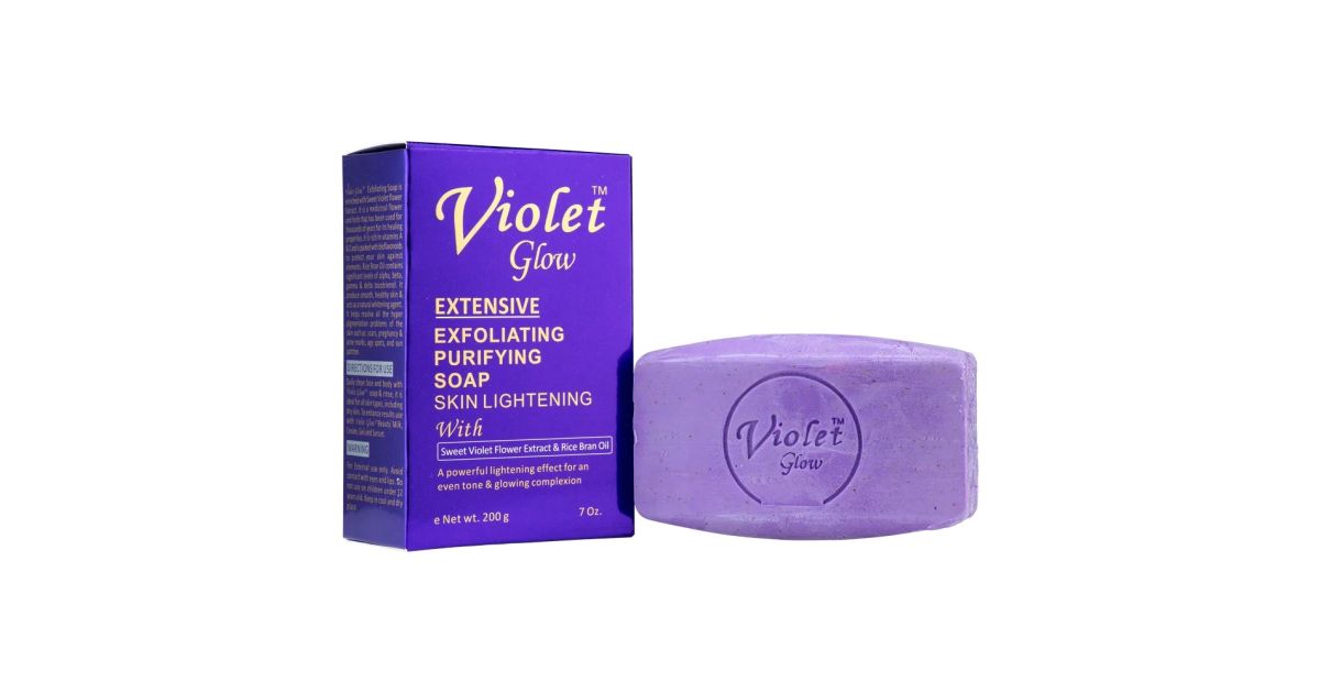 Violet Glow Extensive Exfoliating Purifying Soap