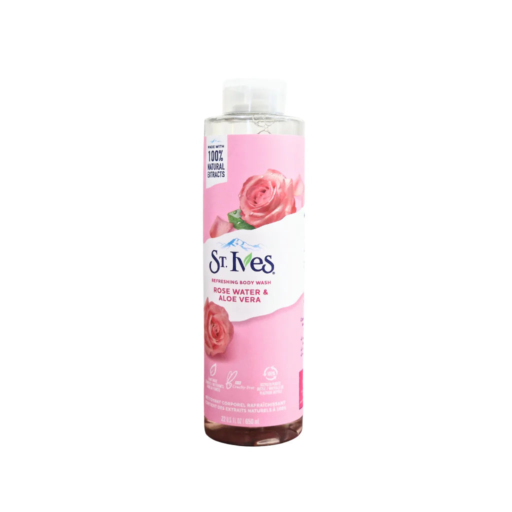 ST.IVES REFRESHING BODY WASH ROSE WATER & ALOE VERA