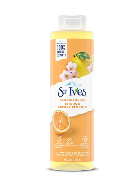 ST. Ives ENERGIZING BODY WASH CITRUS & CHERRY BLOSSOM