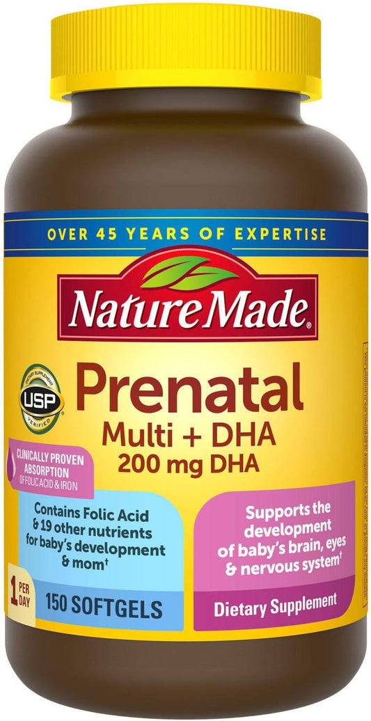 Nature Made Prenatal + DHA 200 mg Softgels (.150 Count)