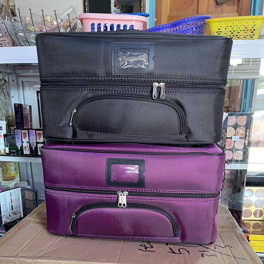 Rectangular Makeup Bag With Compartment