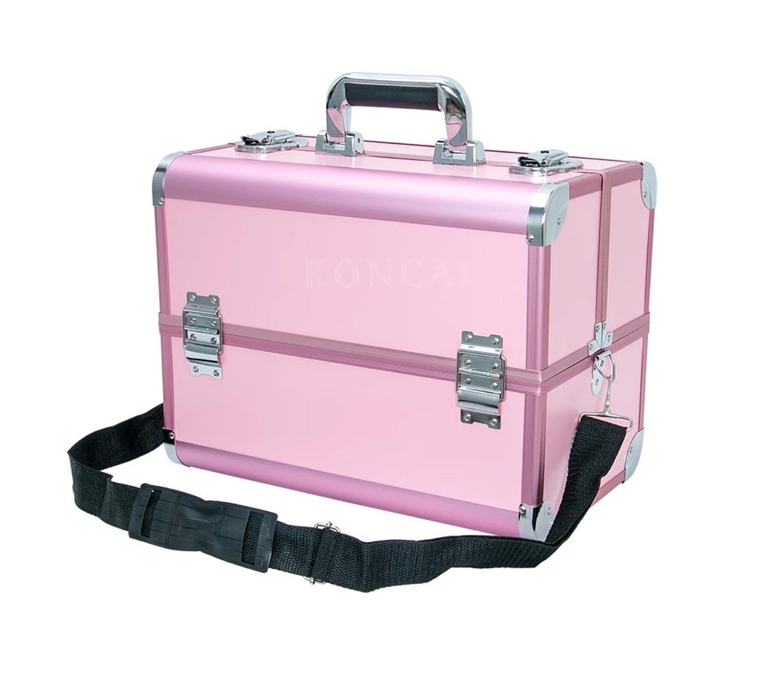Pink Metallic Makeup Bag