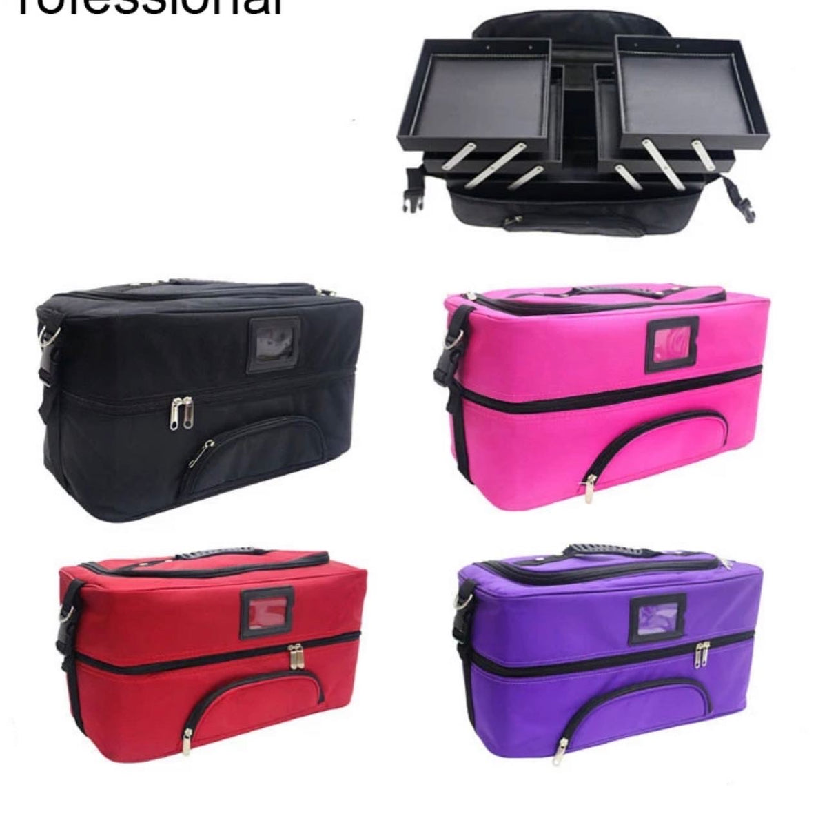 Rectangle Makeup Box Rectangular Makeup Bag With Compartment – Dazzlin World Beauty